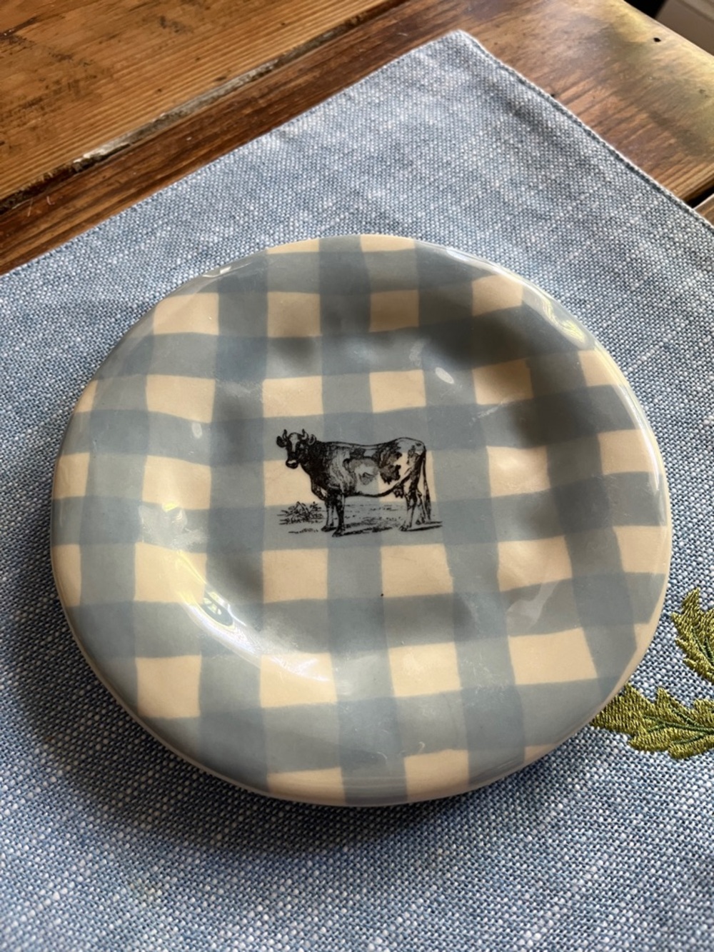 Rare Rae Dunn Farmline 6” Plate